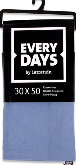 Everydays by Intratuin kussenhoes Katoen blauw 30 x 50 cm