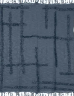 Everydays by Intratuin plaid Filip blauw 180 x 130 cm