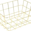 Excellent Houseware mand goud 24 x 18 x 12 cm