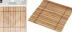 Excellent Houseware onderzetter bamboe 17,5 x 0,5 x 18 cm