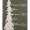 Factory Petite wandkleed meetlat Wild Woods groen 86 x 25 cm