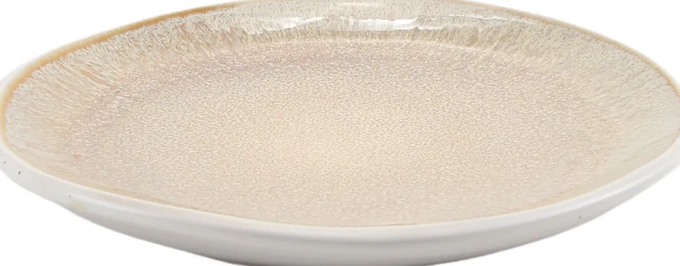 Gebaksbord Tzia beige / wit D 16 H 1,8 cm