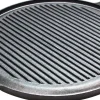Grillplaat gietijzer zwart D 30 H 2 cm