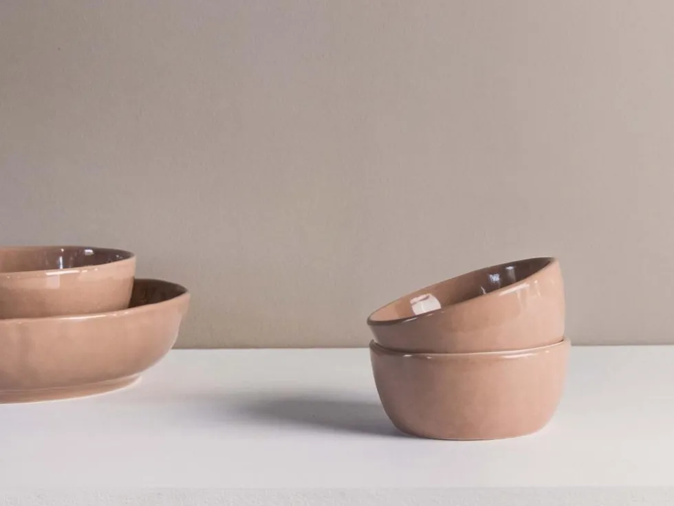 Gusta schaal table tales freckle terracotta D 10 H 4,5 cm 2 stuks