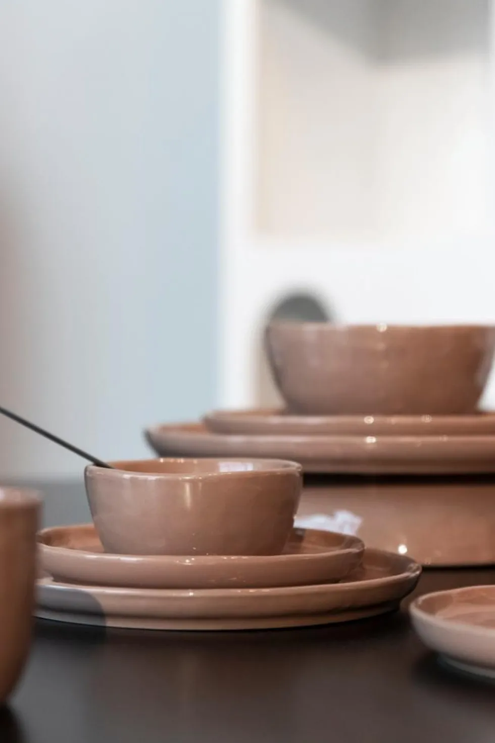 Gusta schaal table tales freckle terracotta D 10 H 4,5 cm 2 stuks