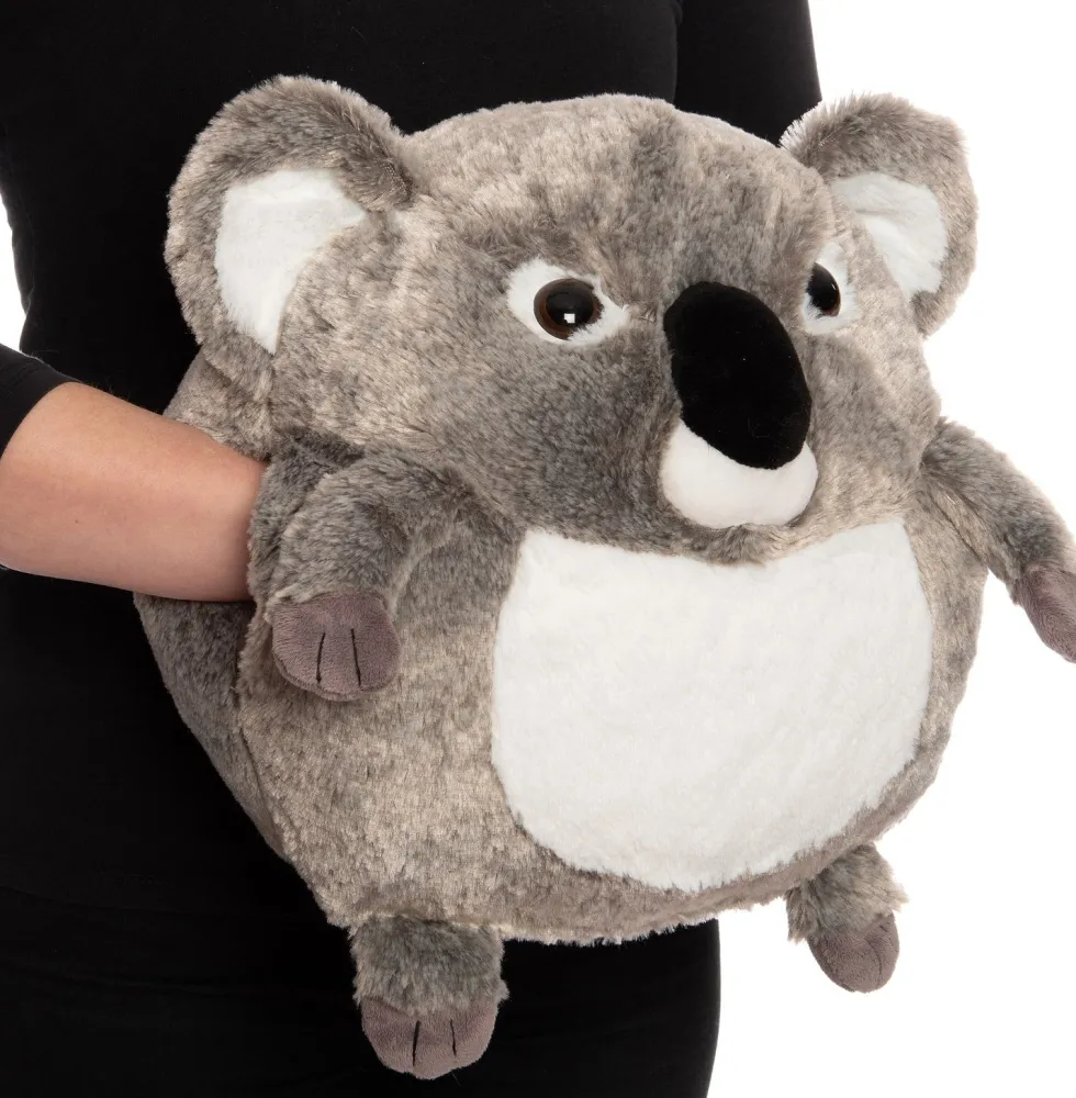 Handwarmer koala grijs / wit 30 x 25 x 30 cm