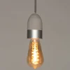 Hanglamp grijs / zilver D 5,5 H 9 cm