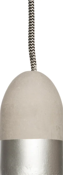 Hanglamp grijs / zilver D 5,5 H 9 cm