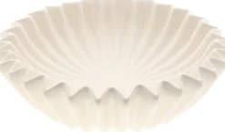HBX decoratieschaal Crocy wit D 30 H 9 cm