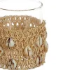 HBX waxinelichthouder Posidon naturel D 8 H 10 cm