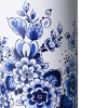 Heinen Delfts Blauw drinkfles bloemen blauw / wit D 7 H 22 cm