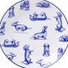Heinen Delfts Blauw gebaksbord Nhaan blauw / wit D 15 H 1,5 cm