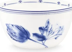 Heinen Delfts Blauw kom Tulp blauw / wit D 12 H 6,5 cm