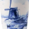 Heinen Delfts Blauw mok blauw / wit molen D 8,5 H 9,5 cm