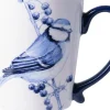 Heinen Delfts Blauw mok pimpelmees blauw / wit D 8,5 H 9,5 cm
