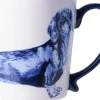 Heinen Delfts Blauw mok teckel blauw / wit D 8,5 H 9,5 cm