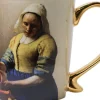 Heinen Delfts Blauw mok Vermeer & Fabritius melkmeisje D 8,5 H 9,5 cm