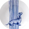 Heinen Delfts Blauw petit four bord Nhaan blauw / wit D 12,5 H 1,5 cm