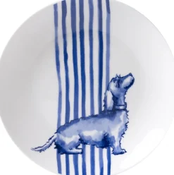 Heinen Delfts Blauw petit four bord Nhaan blauw / wit D 12,5 H 1,5 cm