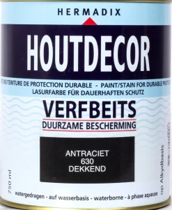 Hermadix Houtdecor antraciet 750 ml