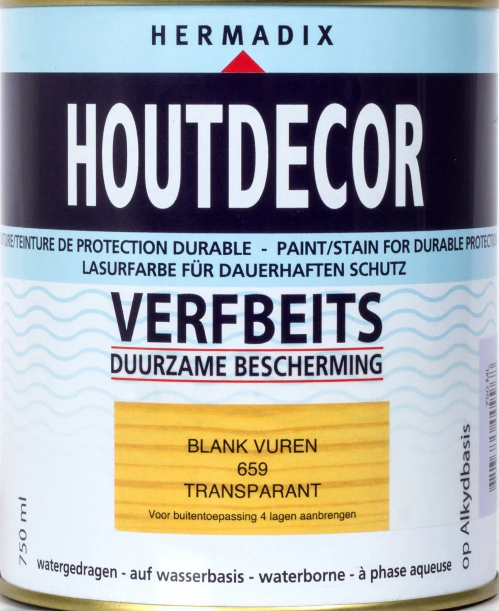 Hermadix Houtdecor blank vuren 750 ml