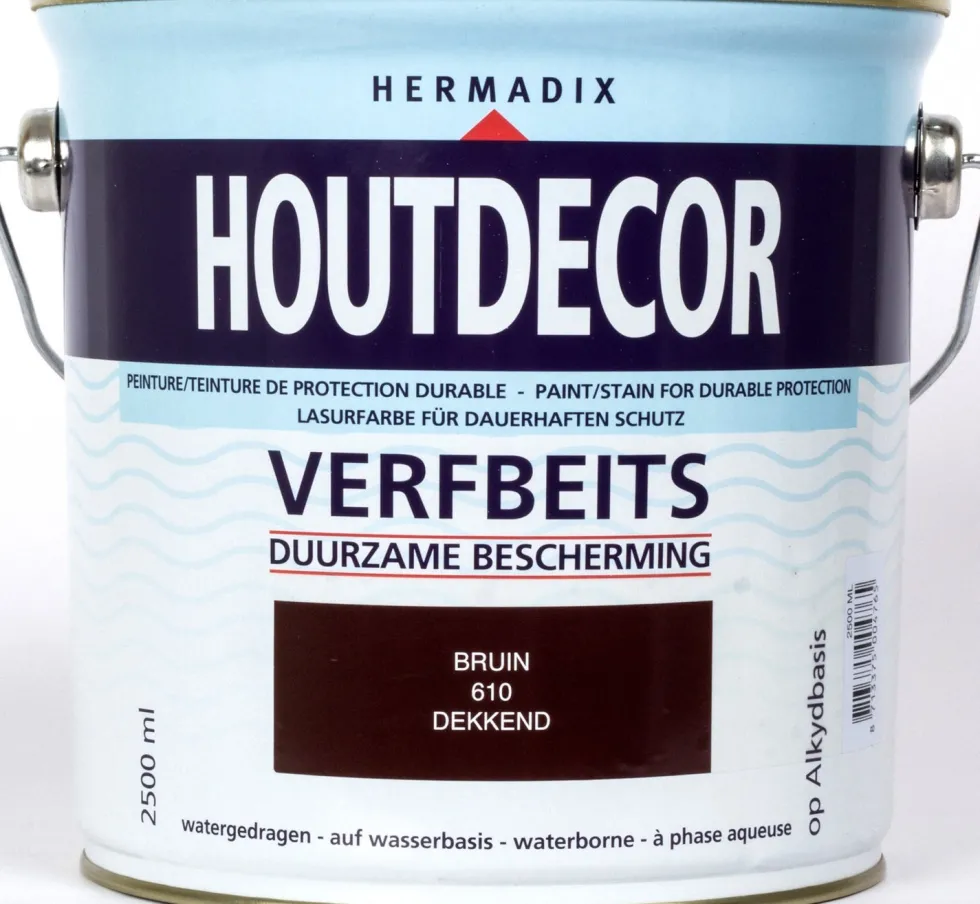 Hermadix Houtdecor bruin 2,5 l
