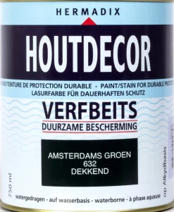 Hermadix Houtdecor dekkend Amsterdams groen 750 ml