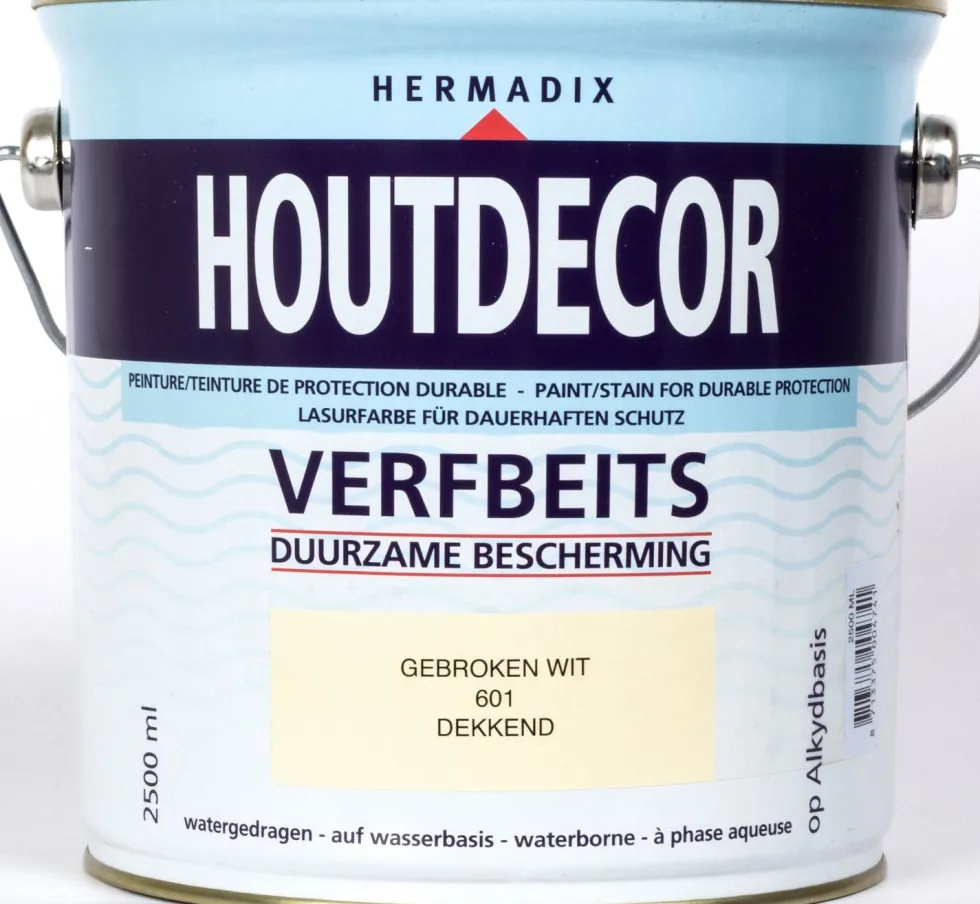Hermadix Houtdecor gebroken wit 2,5 l