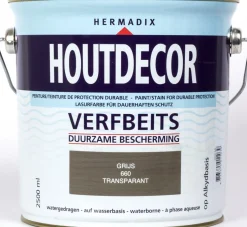 Hermadix Houtdecor grijs 2,5 l