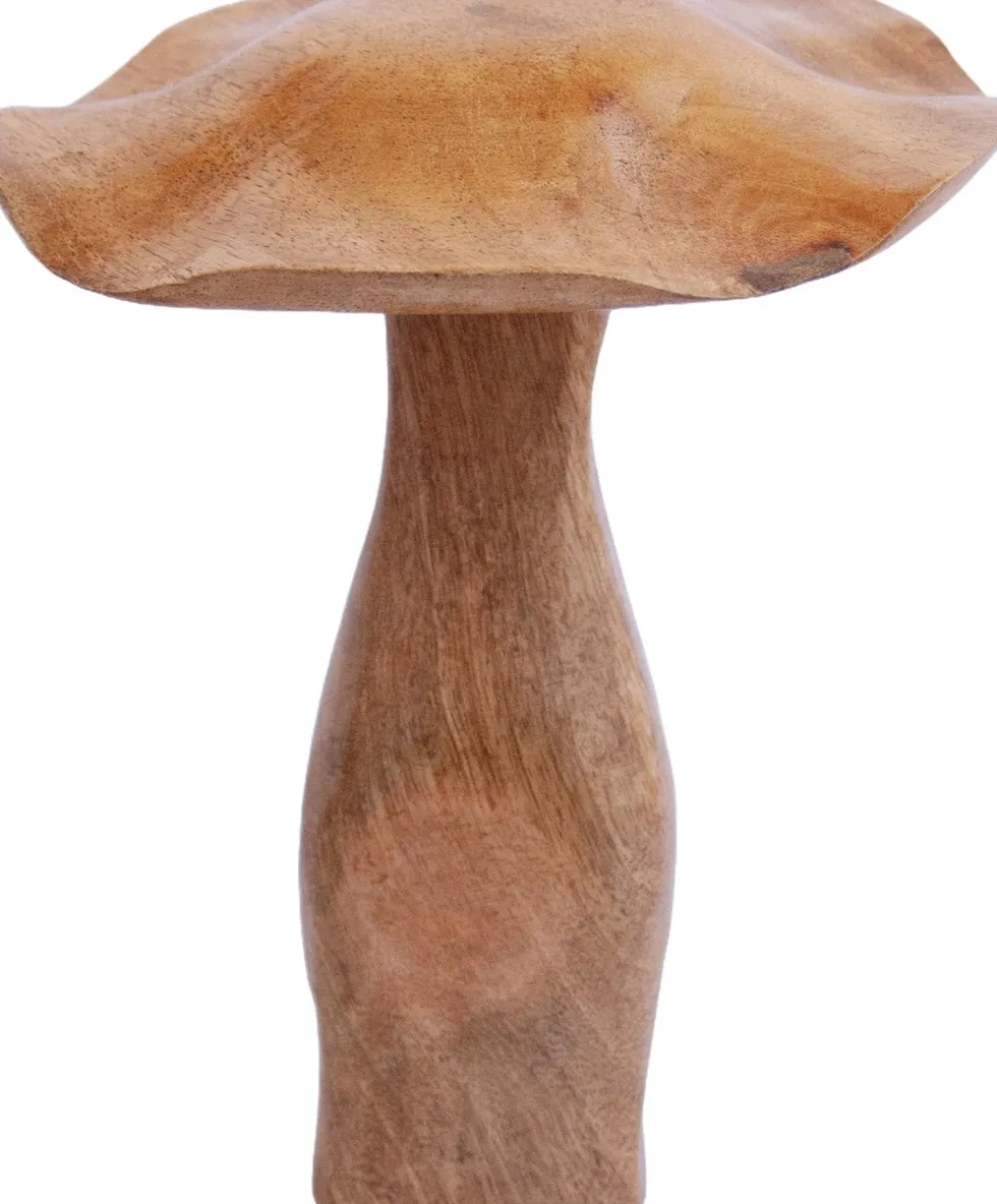 Hogewoning Seasonal beeld Paddenstoel naturel D 16 H 20 cm