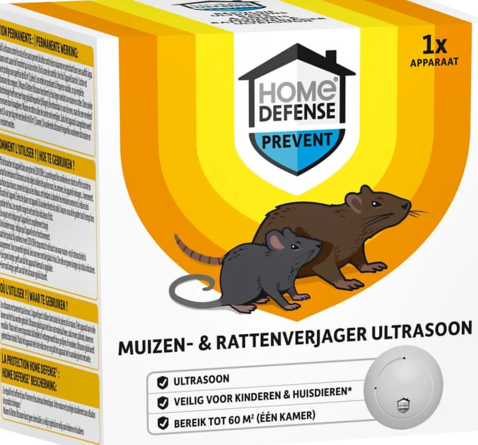 HOME DEFENSE Muizen en Rattenverjager 60 m2