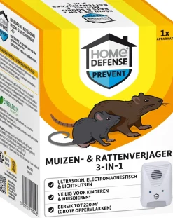 HOME DEFENSE Muizen en Rattenverjager 220 m2