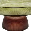 House of Nature decoratieschaal Bruno groen / bruin D 36 H 17 cm