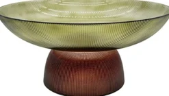 House of Nature decoratieschaal Bruno groen / bruin D 36 H 17 cm