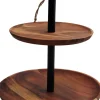 House of Nature etagère Belleville naturel / zwart D 28 H 33 cm