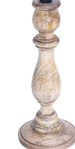 House of Nature kandelaar Delger naturel D 12 H 30 cm