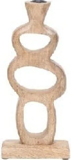 House of Nature kandelaar Patty naturel 12 x 5 x 25 cm