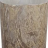 House of Nature waxinelichthouder Mar taupe 8 x 8 x 9 cm
