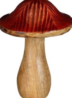 House of Seasons beeld Paddenstoel rood D 12 H 12 cm