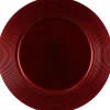 House of Seasons decoratiebord Mila rood D 33 H 3 cm