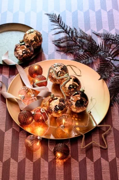 House of Seasons decoratiebord Mila brons D 40 H 2 cm