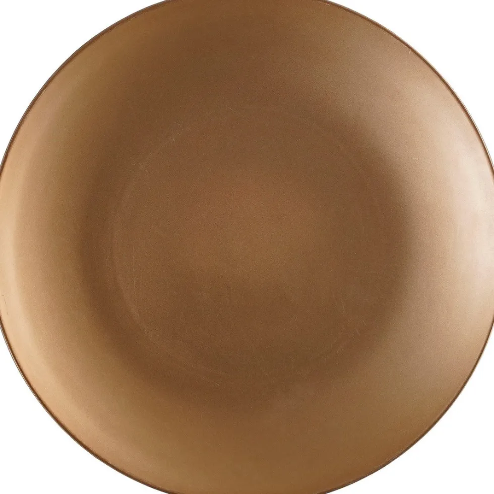 House of Seasons decoratiebord Mila brons D 40 H 2 cm