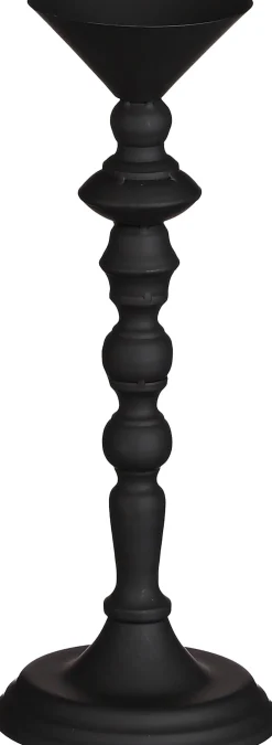 House of Seasons kandelaar zwart D 13,5 H 37,5 cm