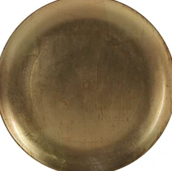 House of Seasons kerstdecoratiebord Mila D 28 cm goud