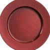 House of Seasons kerstdecoratiebord Mila D 33 cm rood