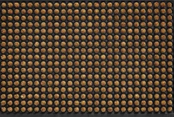 HQ Hamat deurmat Dots Rubco naturel 60 x 40 cm
