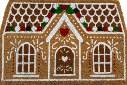 HQ Hamat kokosmat Ruco Print gingerbread house bruin 40 x 60 cm