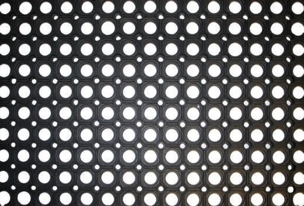 HQ Hamat rubbermat Domino zwart 60 x 40 cm