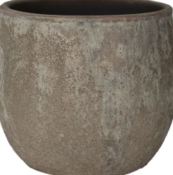 HS bloempot Avion beige D 24 H 22 cm