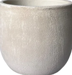 HS bloempot Avion crème D 20 H 18 cm
